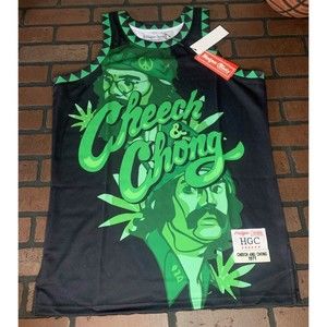 CHEECH & CHONG Headgear Classics‎ Basketball Jersey ~Never Worn~ L